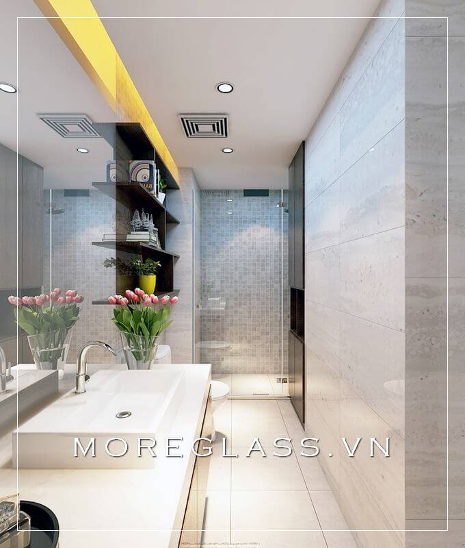 thiết kế phòng tắm kính đẹp